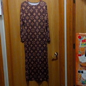 XL Brown Bodycon Dress